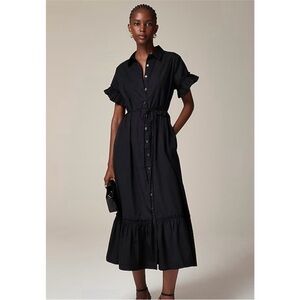 J.Crew Black Button-Down Dress